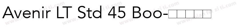 Avenir LT Std 45 Boo字体转换